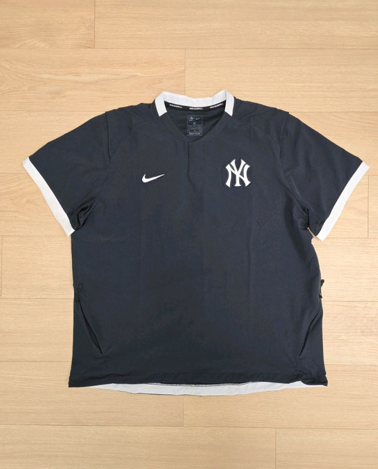 (야구.골프)나이키 어센틱 뉴욕 양키즈 반팔 바람막이 4XL(125~130 이미지