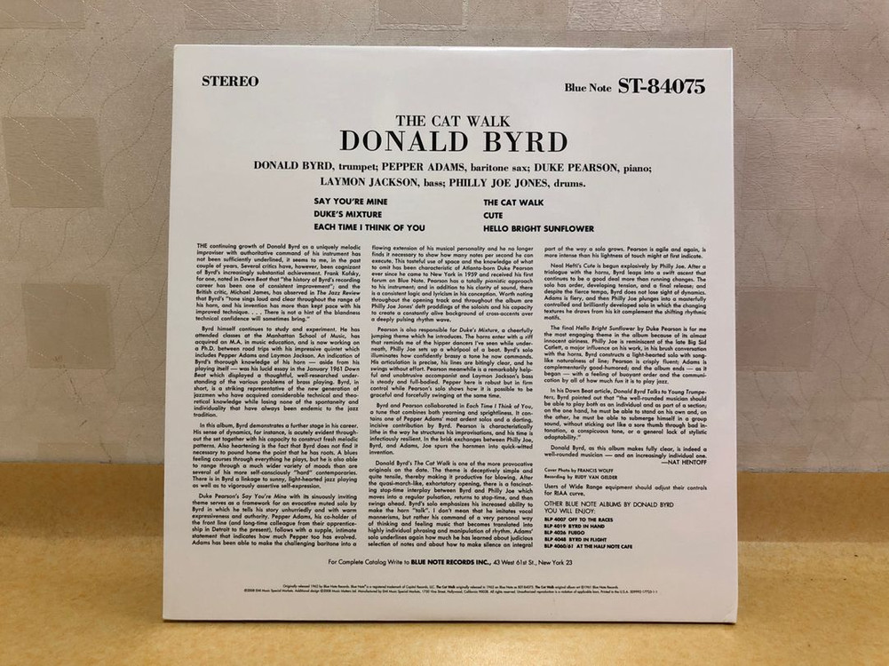 LP ; donald byrd - cat walk 도날드 버드 재즈 엘피 음반 블루노트 고음질 jazz 이미지