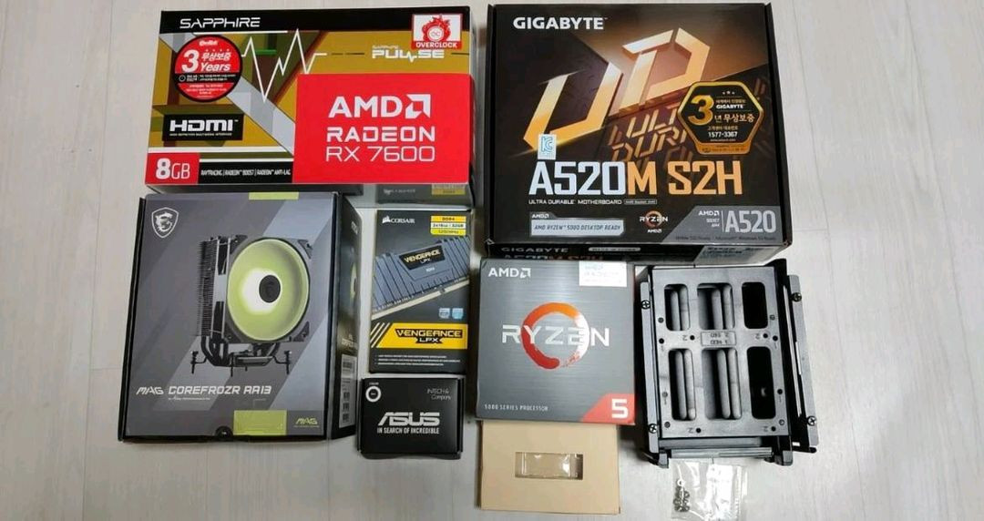 600g 32gb rx7600 1tb 게이밍PC 컴퓨터 데스크탑 본체 이미지