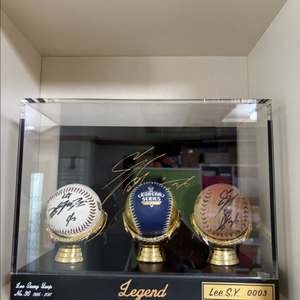 이승엽 400홈런 기념 친필 사인 목각볼, 2017 한국시리즈 볼, LG 42번 사인볼 이미지