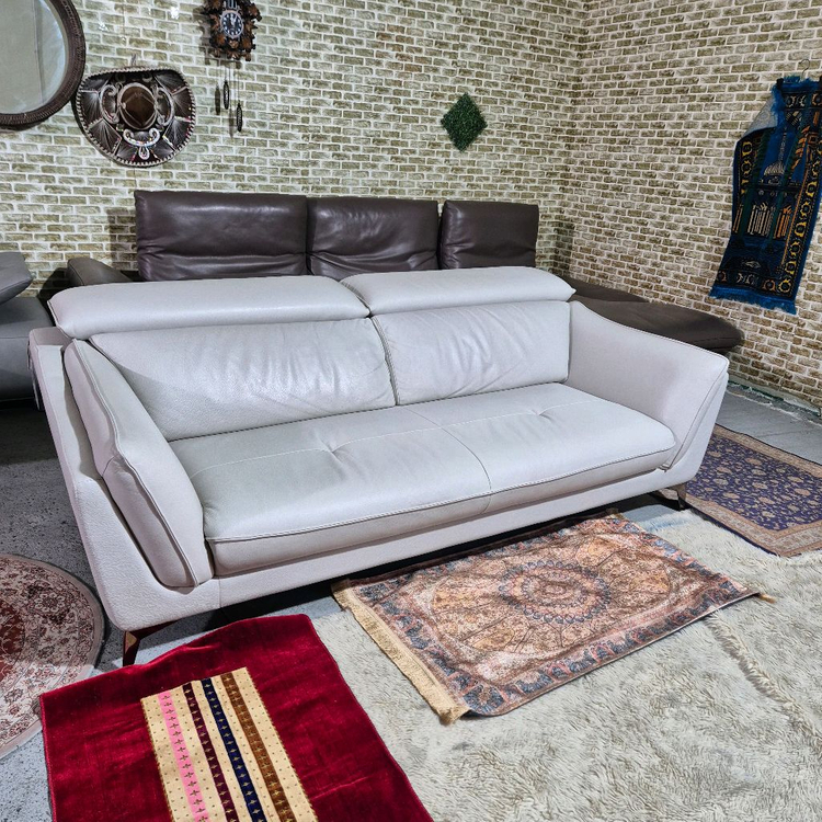 까사미아 벨로니 이태리 천연가죽 3인 소파쇼파 서울경기(근거리)무료배송 이미지