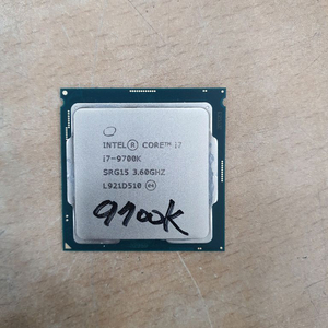 인텔 코어 i7-9700K CPU 쿨러별도 이미지