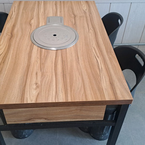 4인 서랍 테이블+lpg가스레인지+의자포함 이미지