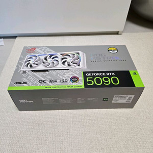 Asus astral rog rtx 5090 white 대원씨티에스 미개봉 새제품 이미지