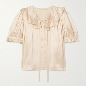 (새상품)DOEN 도엔 실크 블라우스 (100%) 최종가 이미지