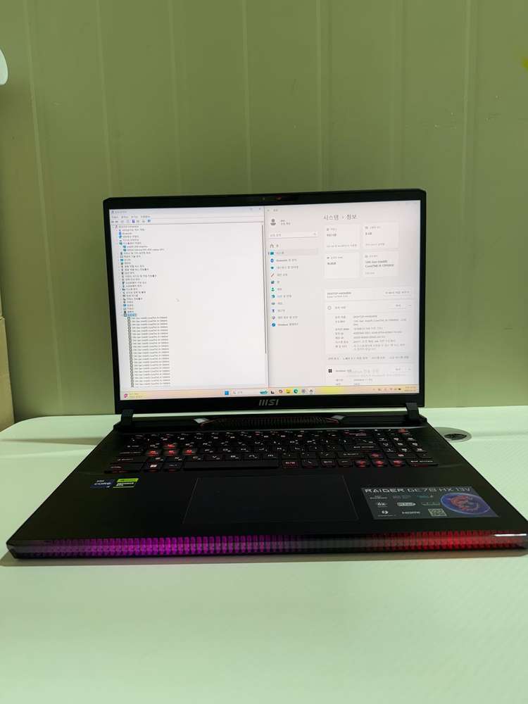 msi 레이더 GE78 HX i9,RTX4070(S급)(박스x) 이미지