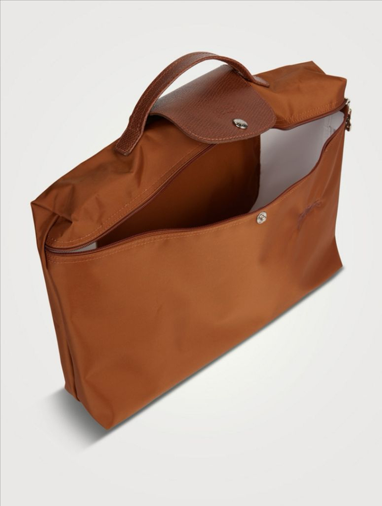 롱샴 브리프 서류가방 코냑 이미지