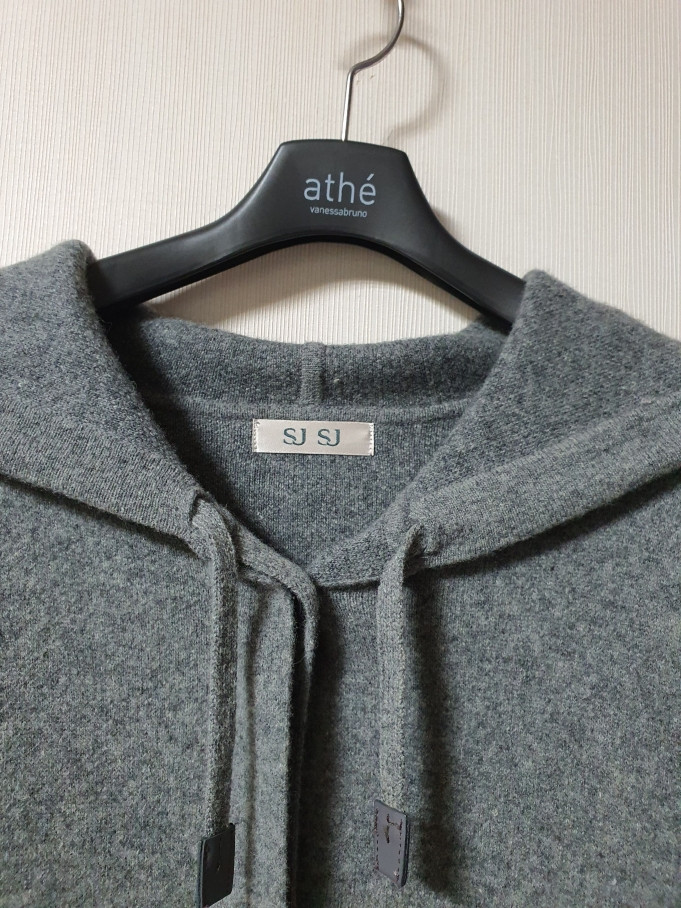 sjsj 에스제이 후드 울 캐시미어 롱 가디건 프리사이즈 이미지