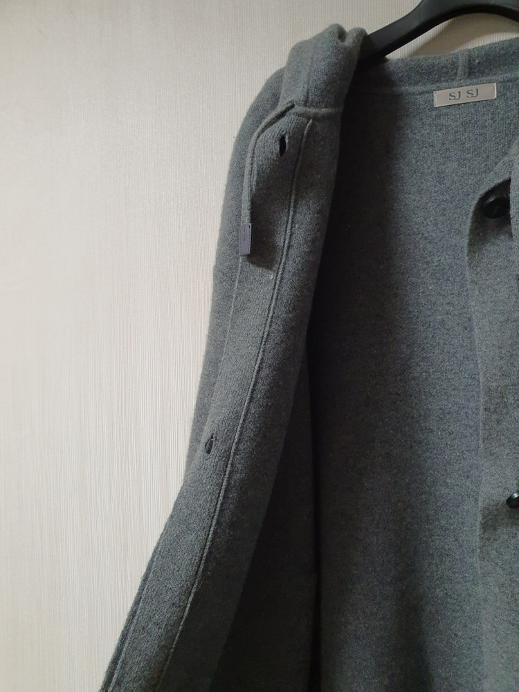 sjsj 에스제이 후드 울 캐시미어 롱 가디건 프리사이즈 이미지