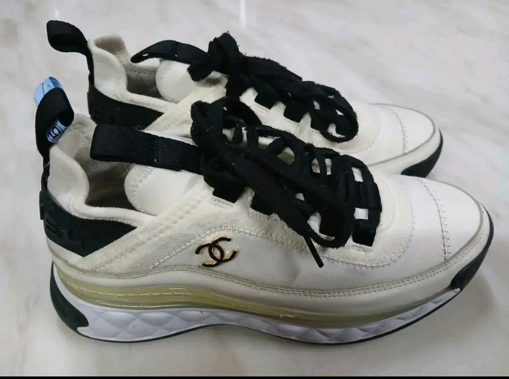 [파격가 여성용] 샤넬 믹스드파이어 금장 스니커즈 신발 36(230)사이즈 루이비통 구찌 펜디 프라다 에르메스 디올 이미지