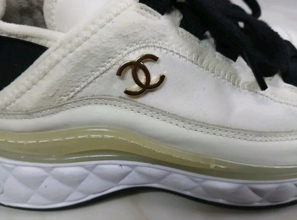 [파격가 여성용] 샤넬 믹스드파이어 금장 스니커즈 신발 36(230)사이즈 루이비통 구찌 펜디 프라다 에르메스 디올 이미지