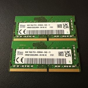 하이닉스 노트북 3200 DDR4 8GBx2개 일괄판매 이미지