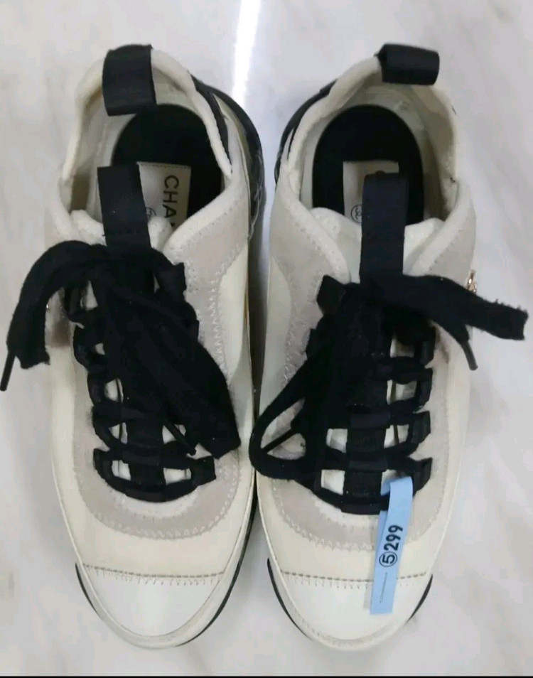 [파격가 여성용] 샤넬 믹스드파이어 금장 스니커즈 신발 37(240)사이즈 루이비통 구찌 펜디 프라다 에르메스 디올 이미지