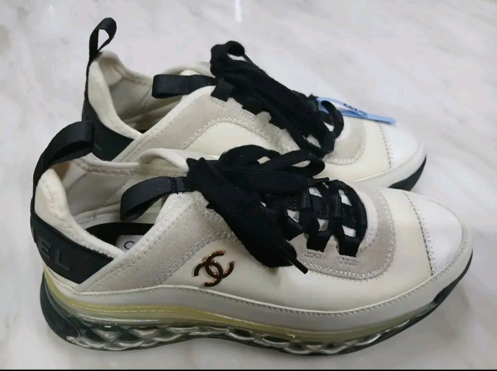 [파격가 여성용] 샤넬 믹스드파이어 금장 스니커즈 신발 37(240)사이즈 루이비통 구찌 펜디 프라다 에르메스 디올 이미지