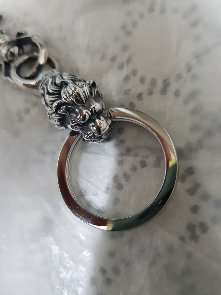 아메카지 키홀더 키링(11cm,사자조각) Artemis Classic(일본브랜드 복각데님 트로피클로딩 더블알엘 이미지