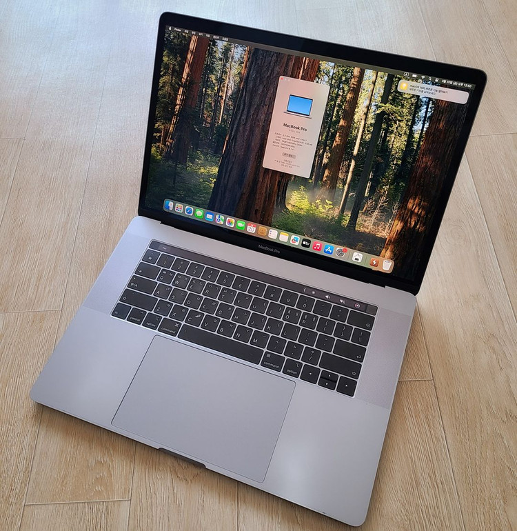 부산 맥북프로2018 15인치 i7/16G/512G/라데온560X 팝니다. 이미지
