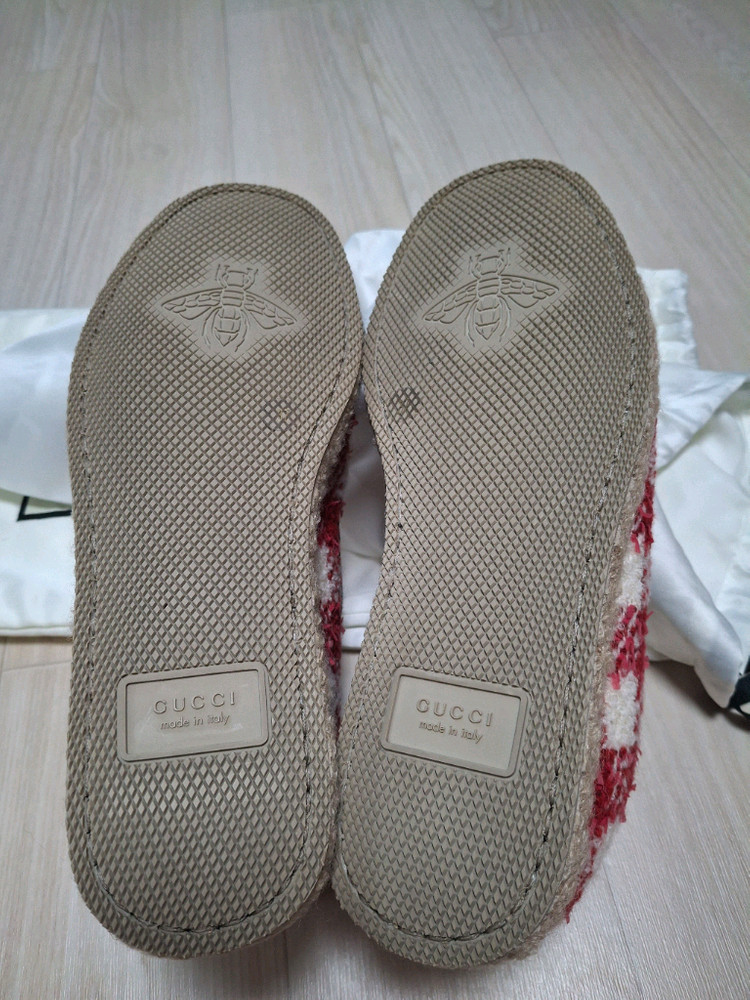 (정품) 새상품 구찌 홀스빗 울 체크 슬립온 스니커즈 이미지