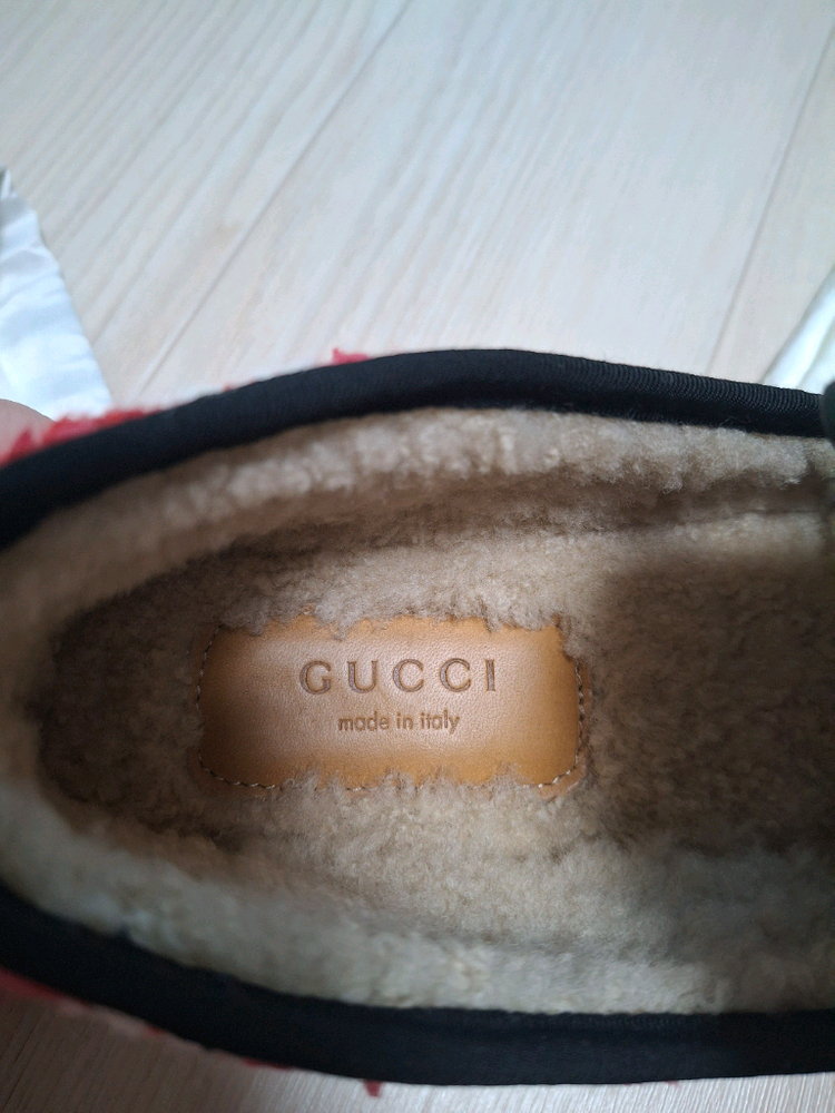 (정품) 새상품 구찌 홀스빗 울 체크 슬립온 스니커즈 이미지