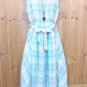 * 빈폴 체크 벨티드 플레어 마 롱 원피스 ( 정 품 )* 이미지