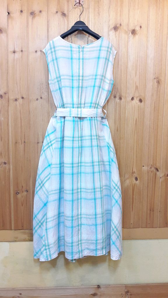 * 빈폴 체크 벨티드 플레어 마 롱 원피스 ( 정 품 )* 이미지