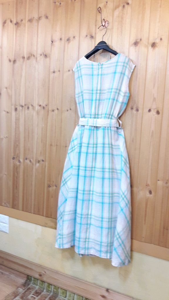 * 빈폴 체크 벨티드 플레어 마 롱 원피스 ( 정 품 )* 이미지