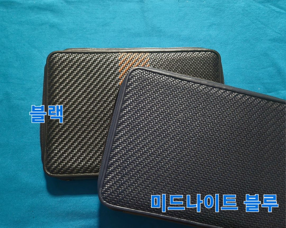 에르메네질도 펠레테스타 미드나잇 블루 서류가방 도큐먼트 이미지