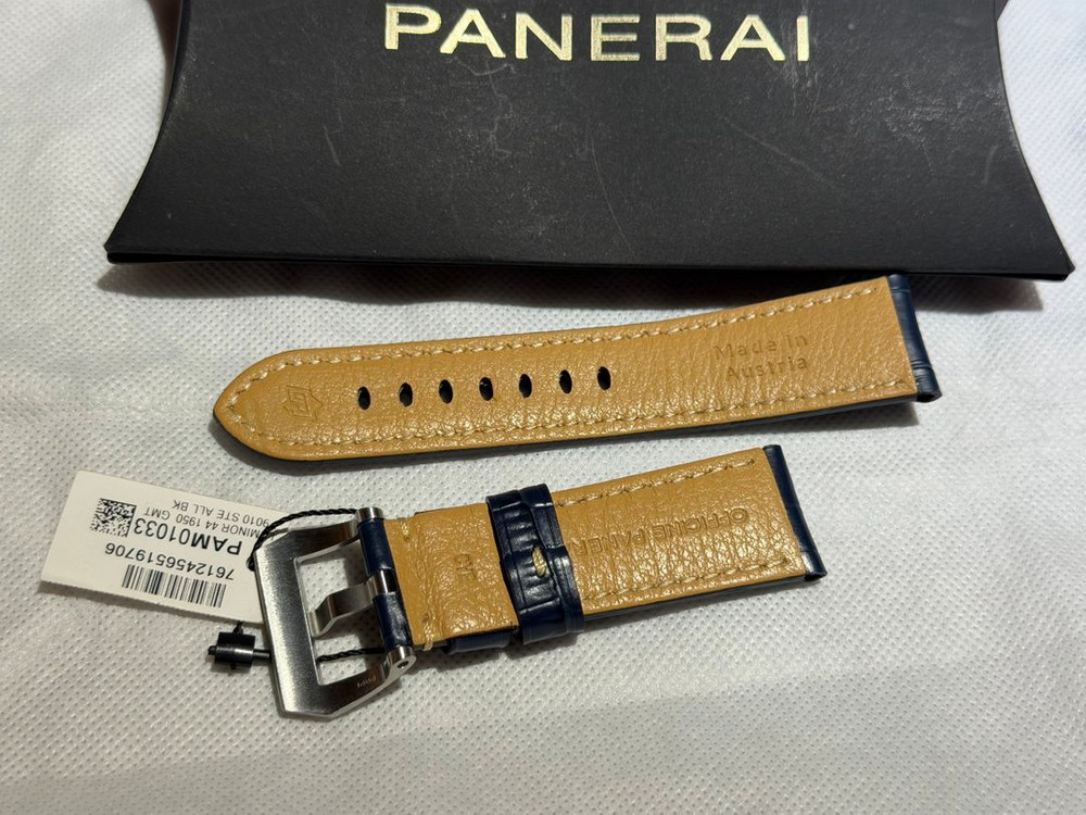 파네라이 24미리 블루 엘리스트랩+버클 미사용품 판매합니다. 이미지