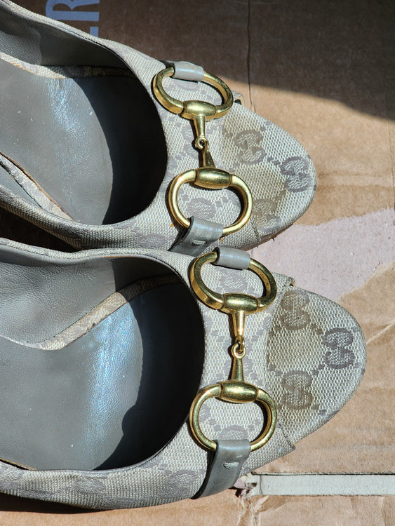 (가격인하) 구찌 정품 빈티지 홀스빗 가보시 힐 | 38.5 이미지