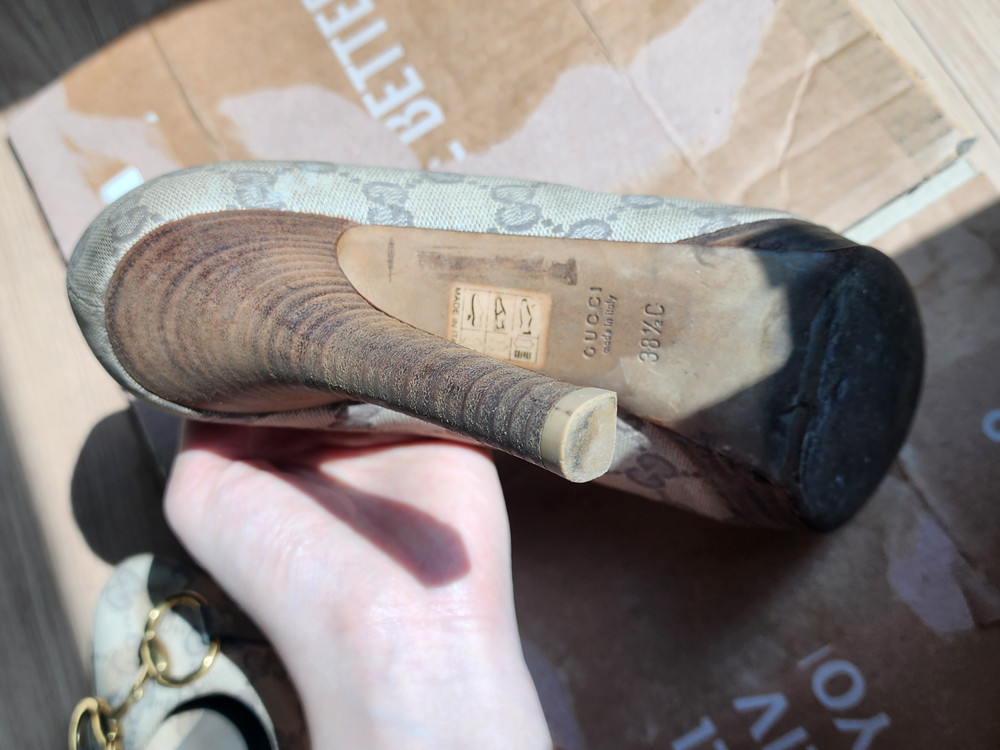 (가격인하) 구찌 정품 빈티지 홀스빗 가보시 힐 | 38.5 이미지