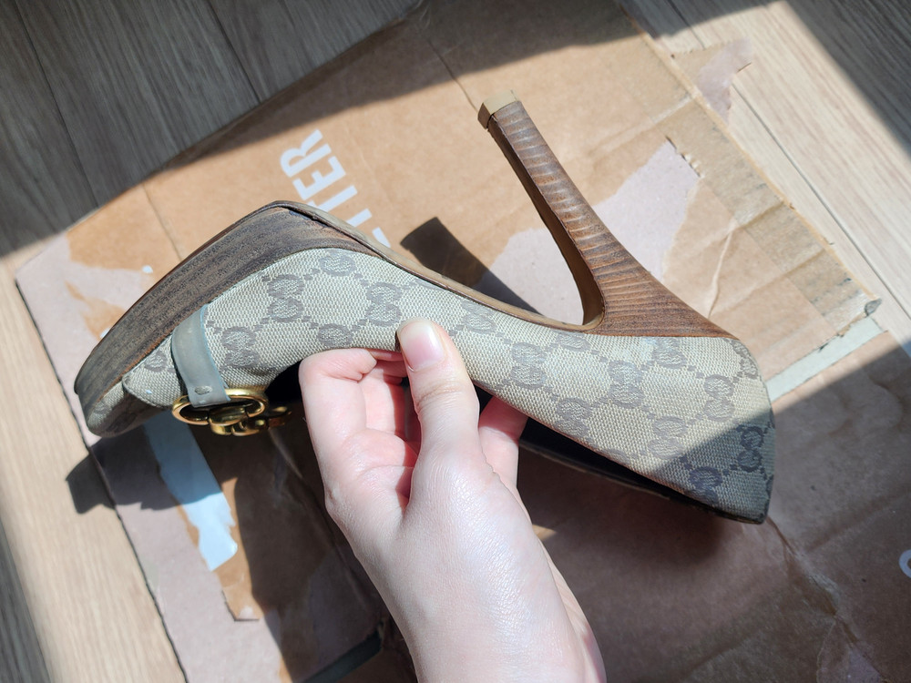 (가격인하) 구찌 정품 빈티지 홀스빗 가보시 힐 | 38.5 이미지