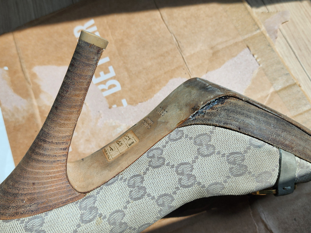 (가격인하) 구찌 정품 빈티지 홀스빗 가보시 힐 | 38.5 이미지