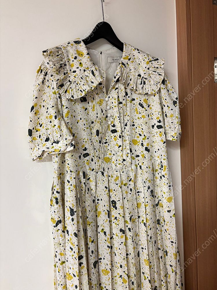바이씨니 콜라보 빅카라 플리츠 롱원피스 결혼식 하객룩 임부복 맘룩 이미지
