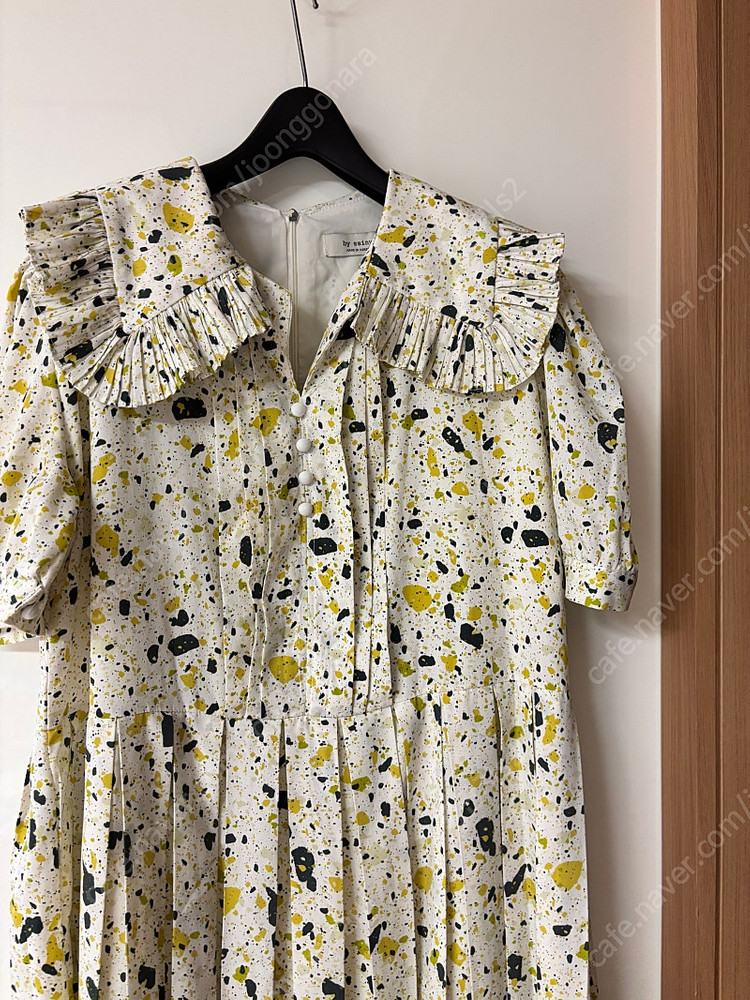 바이씨니 콜라보 빅카라 플리츠 롱원피스 결혼식 하객룩 임부복 맘룩 이미지