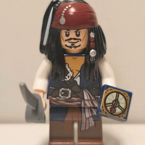 레고 정품 캐리비안 해적 잭 스패로우 미피 이미지