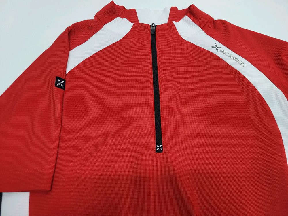 MONTURA 몬츄라 기능성 하프 집업 반팔 티셔츠/ 남 S 래드 이미지