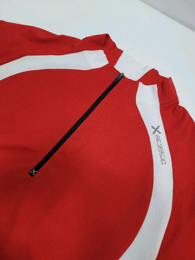 MONTURA 몬츄라 기능성 하프 집업 반팔 티셔츠/ 남 S 래드 이미지