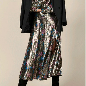 정가 295유로! 산드로 SANDRO 글리터 플로랄 원피스 이미지