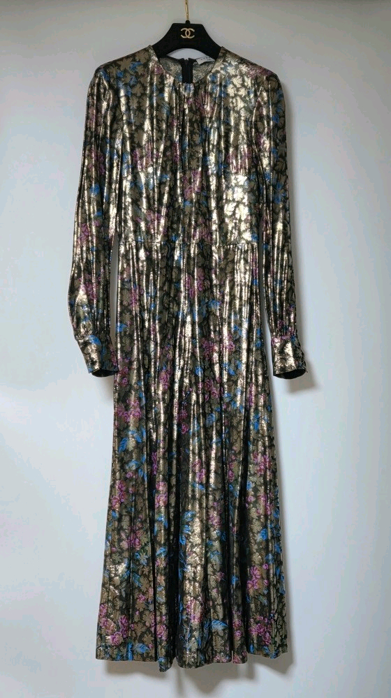 정가 295유로! 산드로 SANDRO 글리터 플로랄 원피스 이미지