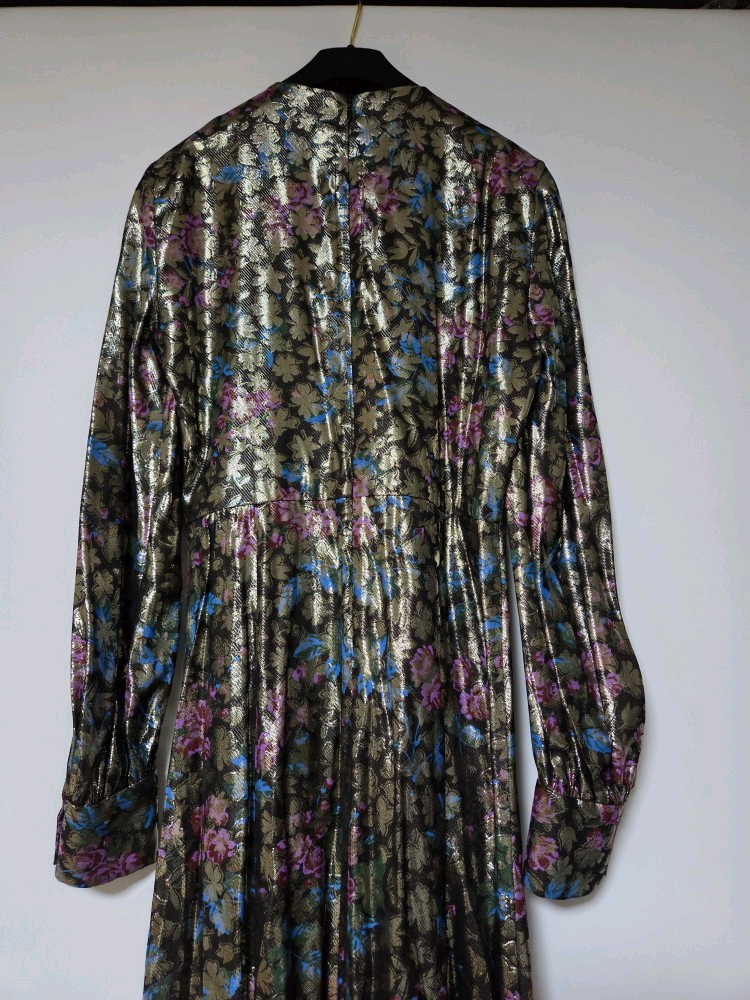 정가 295유로! 산드로 SANDRO 글리터 플로랄 원피스 이미지