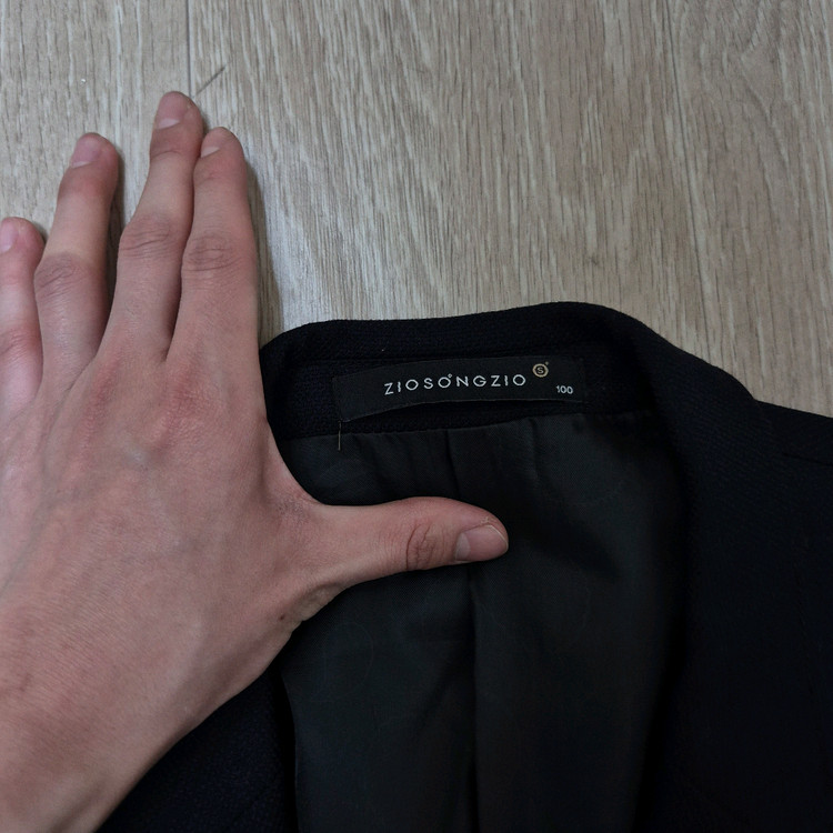 지오송지오 모직 라이크라 싱글 블레이저 정장자켓 L(100) 이미지