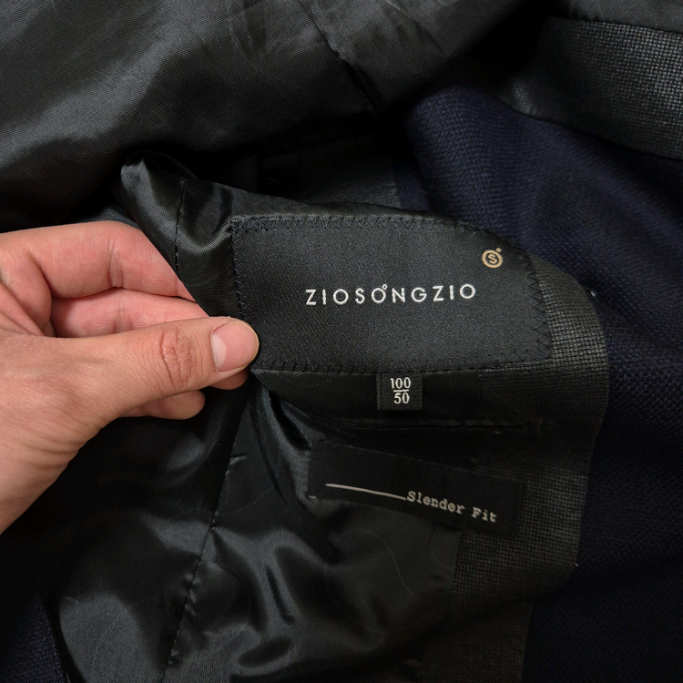 지오송지오 모직 라이크라 싱글 블레이저 정장자켓 L(100) 이미지