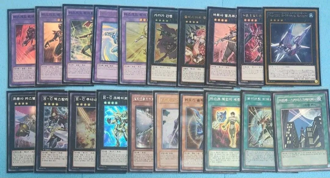 유희왕 카드 고전 마스크드 히어로덱 이미지