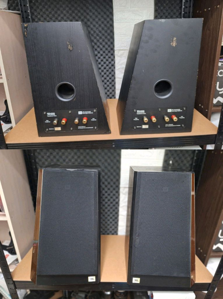 JBL 빈티지 스피커 1조 TI-1000 레트로 오디오 인테리어 카페 가게 매장 북쉘프 니어필드 하이파이 앤틱 복고 이미지