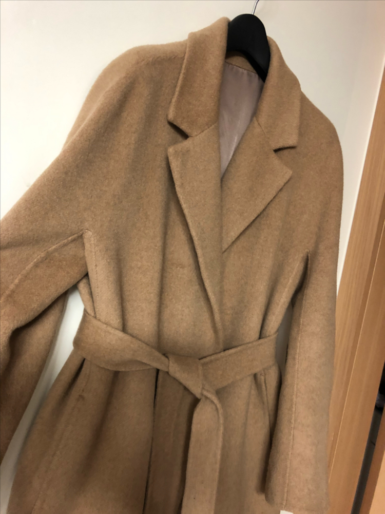 한섬 22년 캘빈클라인 이태리 캐시미어100% 코트 올드머니룩 CK 이미지