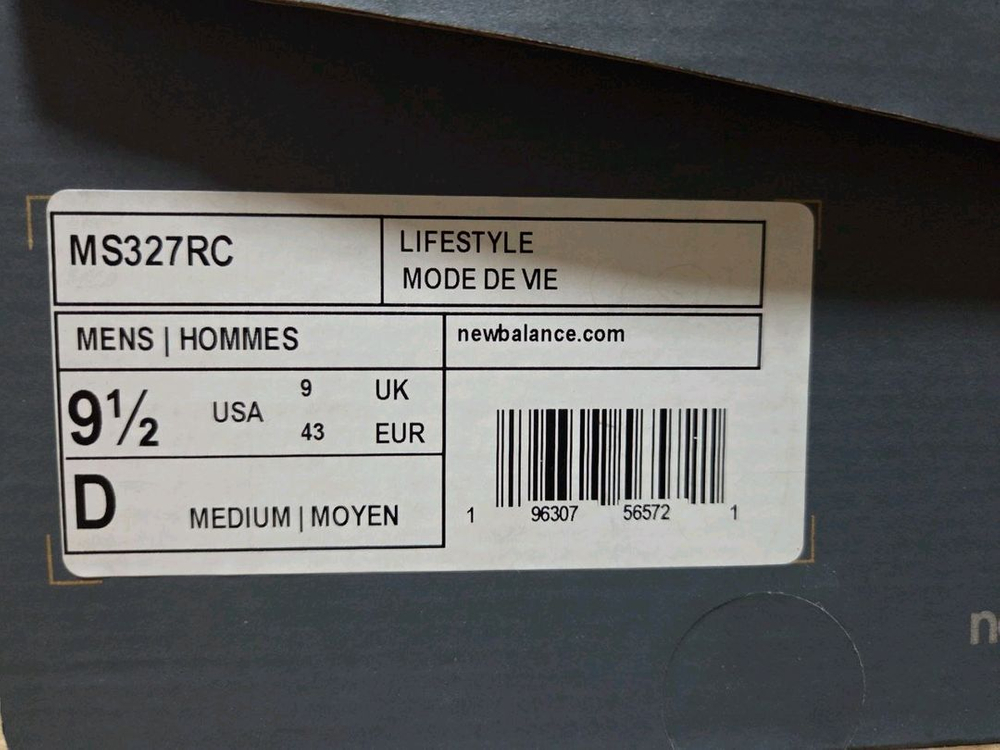 [미착용 제품] 뉴발란스 327 님버스 클라우드 크림 흰색 MS327RC US 9.5 275 사이즈 이미지
