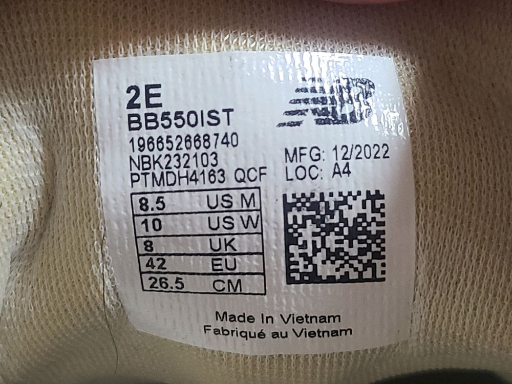 뉴발란스 550 아이보리 265 이미지