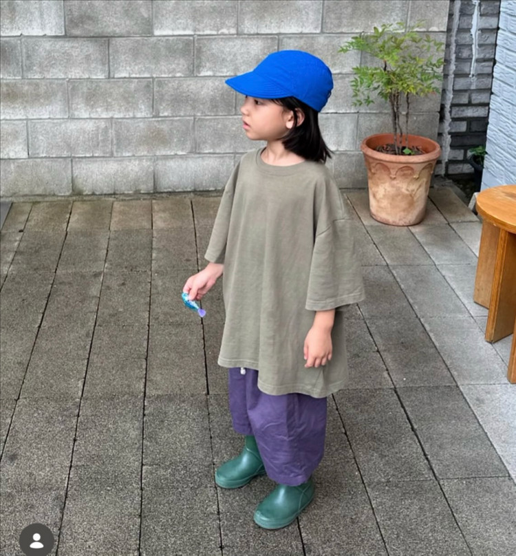 시우하루 카본 캡 블루 키즈 모자 유아 이미지