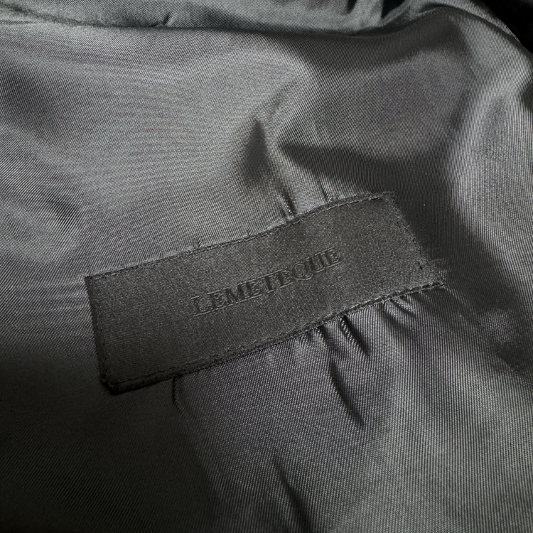 LEMETEQUE 르메테크 블랙 울 실크 더블 슈트 셋업 105 사이즈 이미지