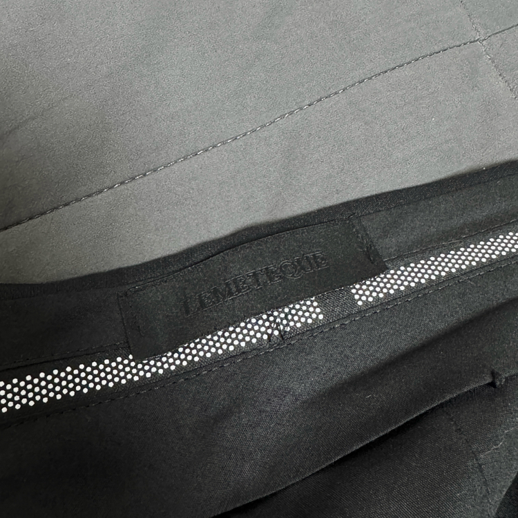 LEMETEQUE 르메테크 블랙 울 실크 더블 슈트 셋업 105 사이즈 이미지