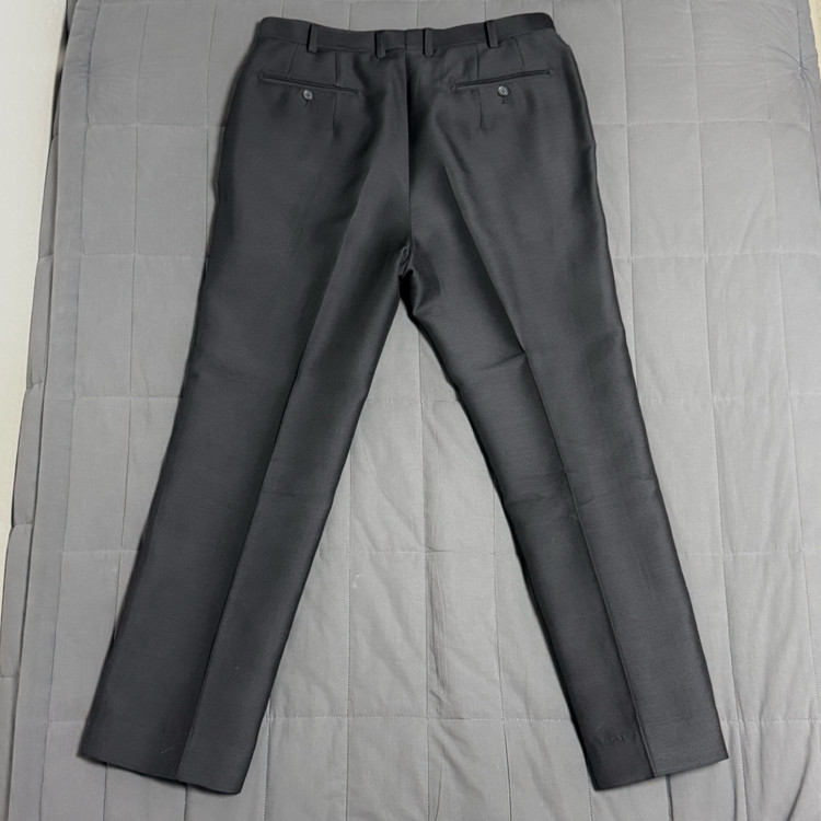 LEMETEQUE 르메테크 블랙 울 실크 더블 슈트 셋업 105 사이즈 이미지